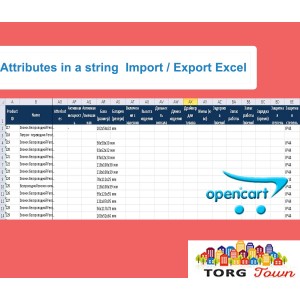Import / Export Excel (Attributes, options, discounts, promotions and pictures)