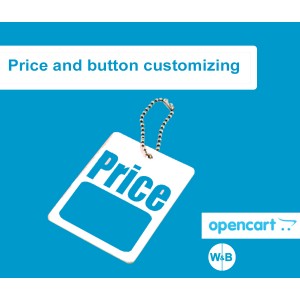 Module "Price and button customizing" for Opencart